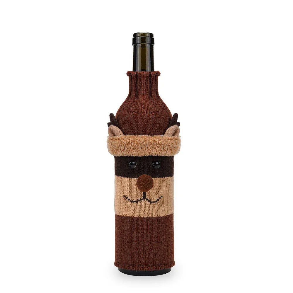 Home Fashion Simple Christmas Table Decorations Bottle Cover