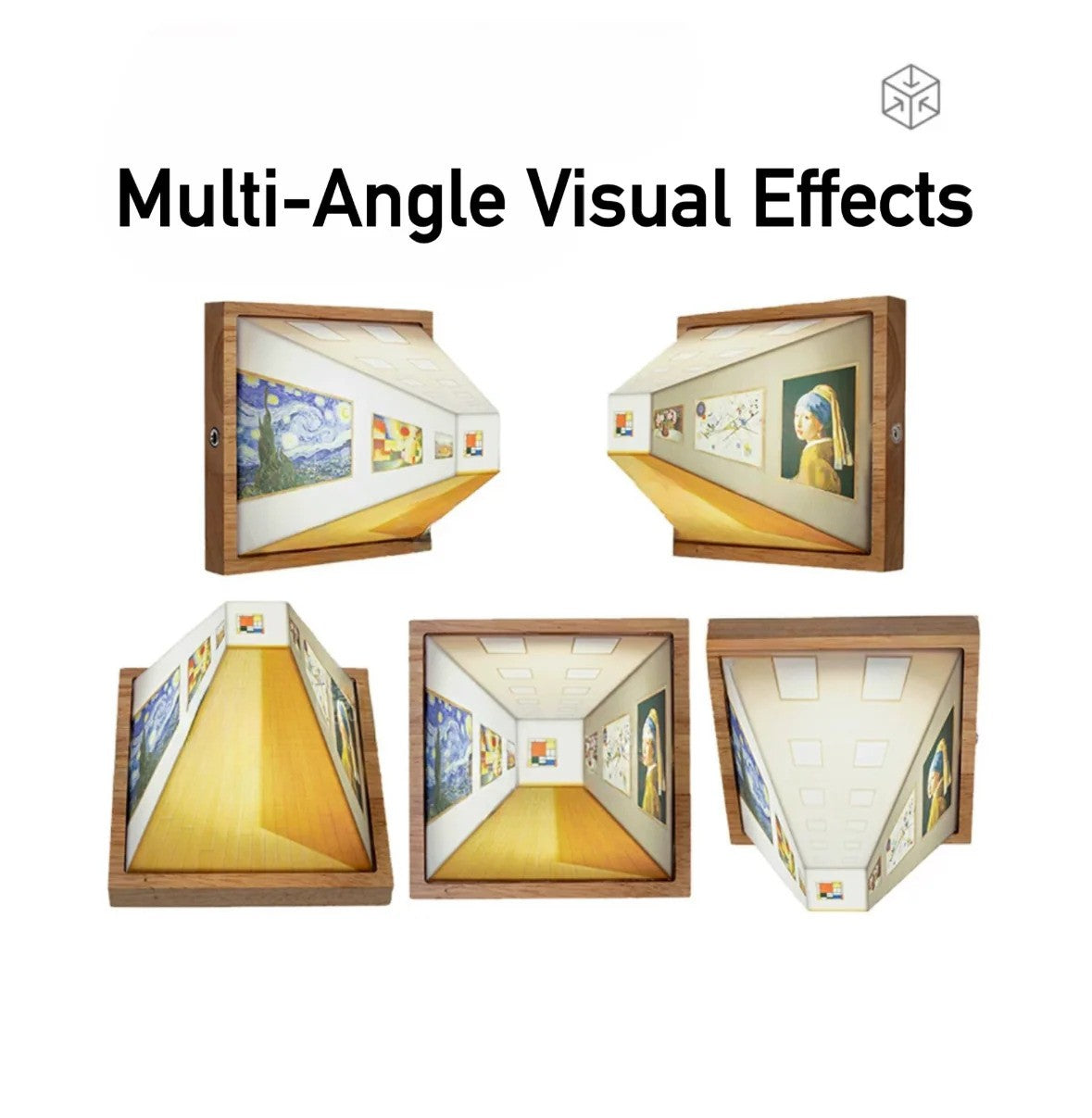 Visuelles 3D-Nachtlichtgemälde mit bloßem Auge