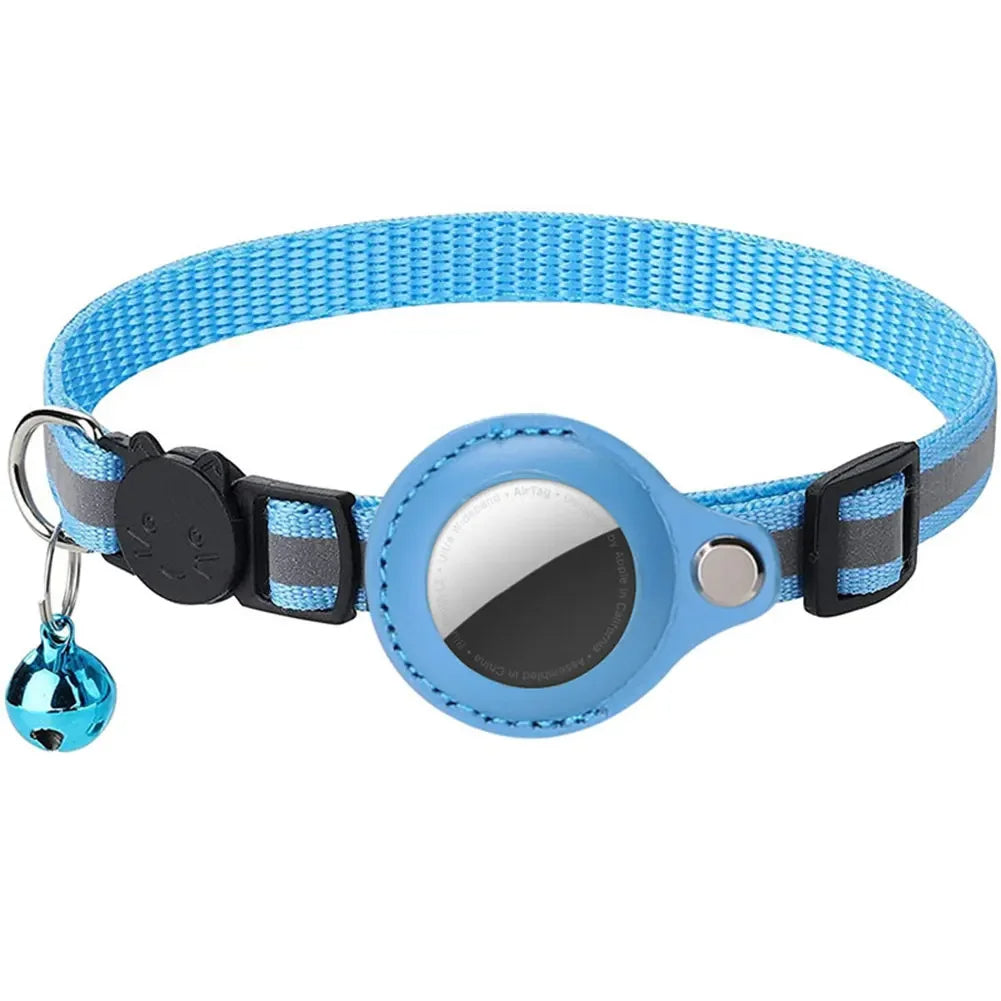 Reflektierendes Katzenhalsband mit Apple AirTag Halterung