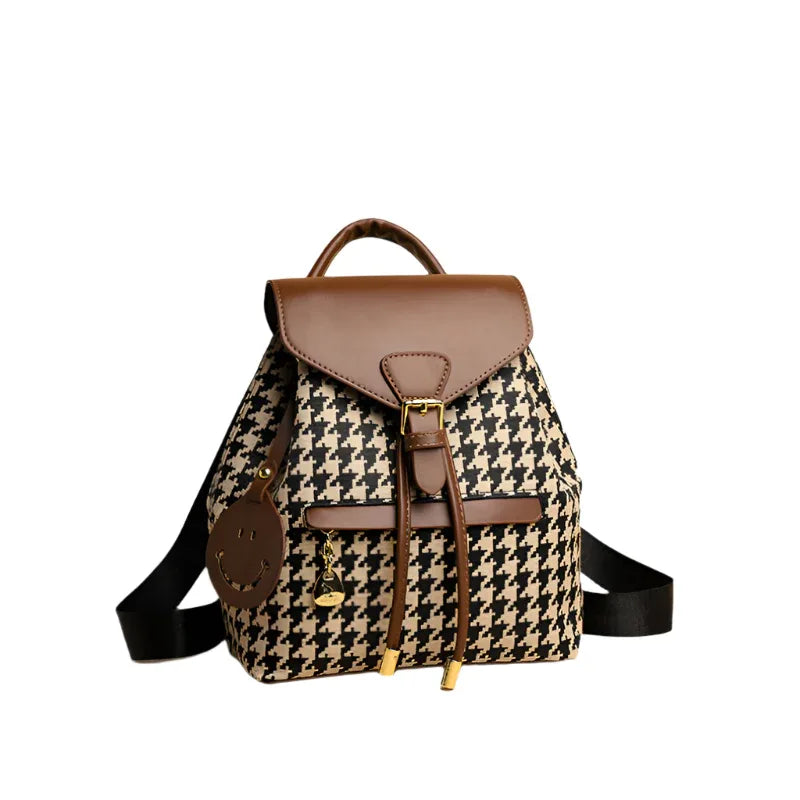 Female Casual Multifunctional School Travel Work Leather Backpack For Women