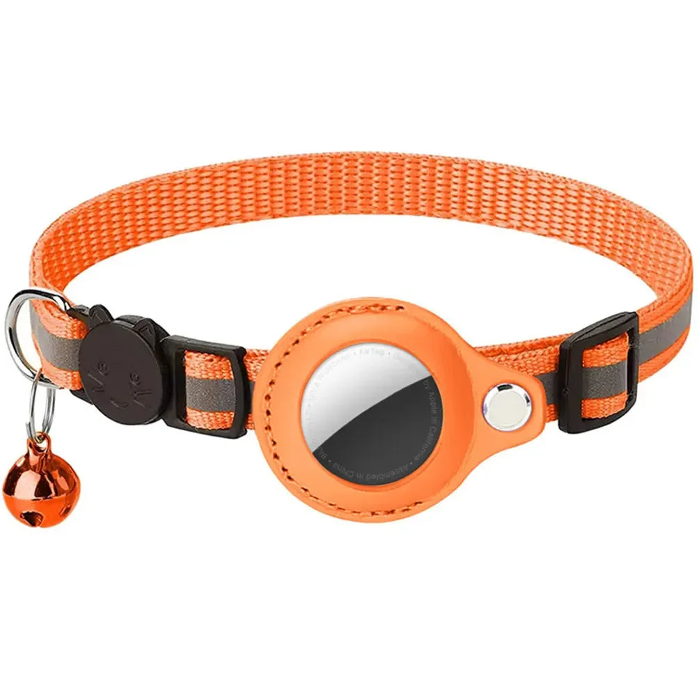 Reflektierendes Katzenhalsband mit Apple AirTag Halterung