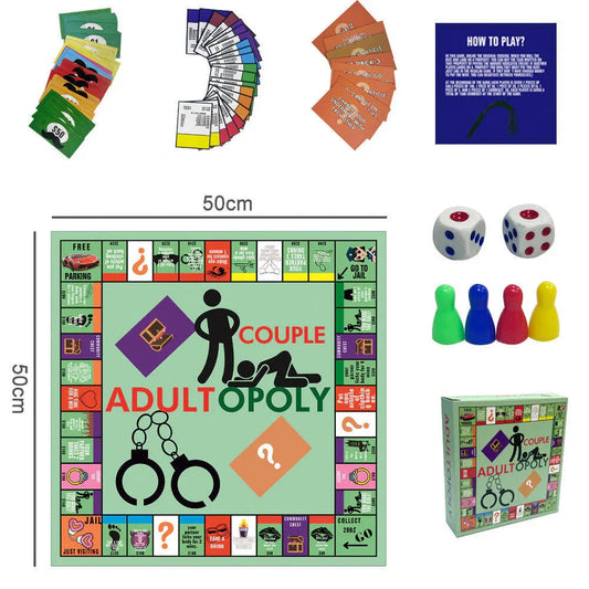 Couple Game Night Spicy Monopoly Board Game