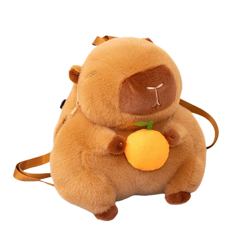 Children's Cute Capybara Plush Toy & Backpack