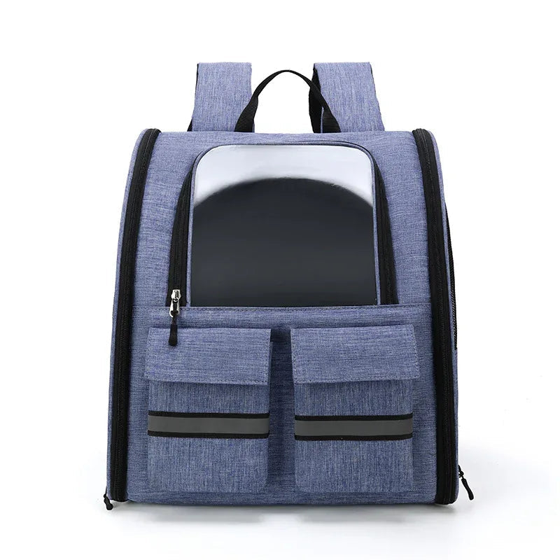 Double Shoulder Pull Rod Breathable Foldable Pet Cat Dog Bag Backpack