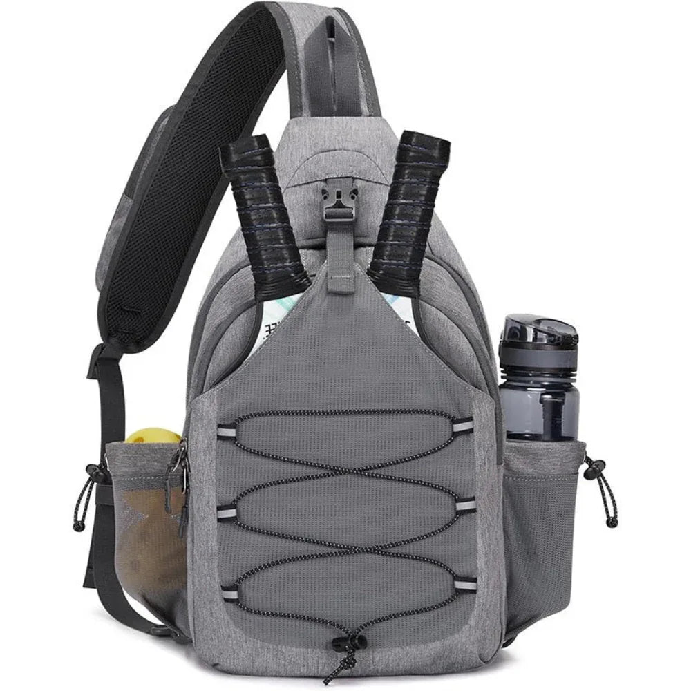 Oxford Cloth Men's And Women's Chest Bag Adult Crossbody Large Capacity Tennis Racket Bag