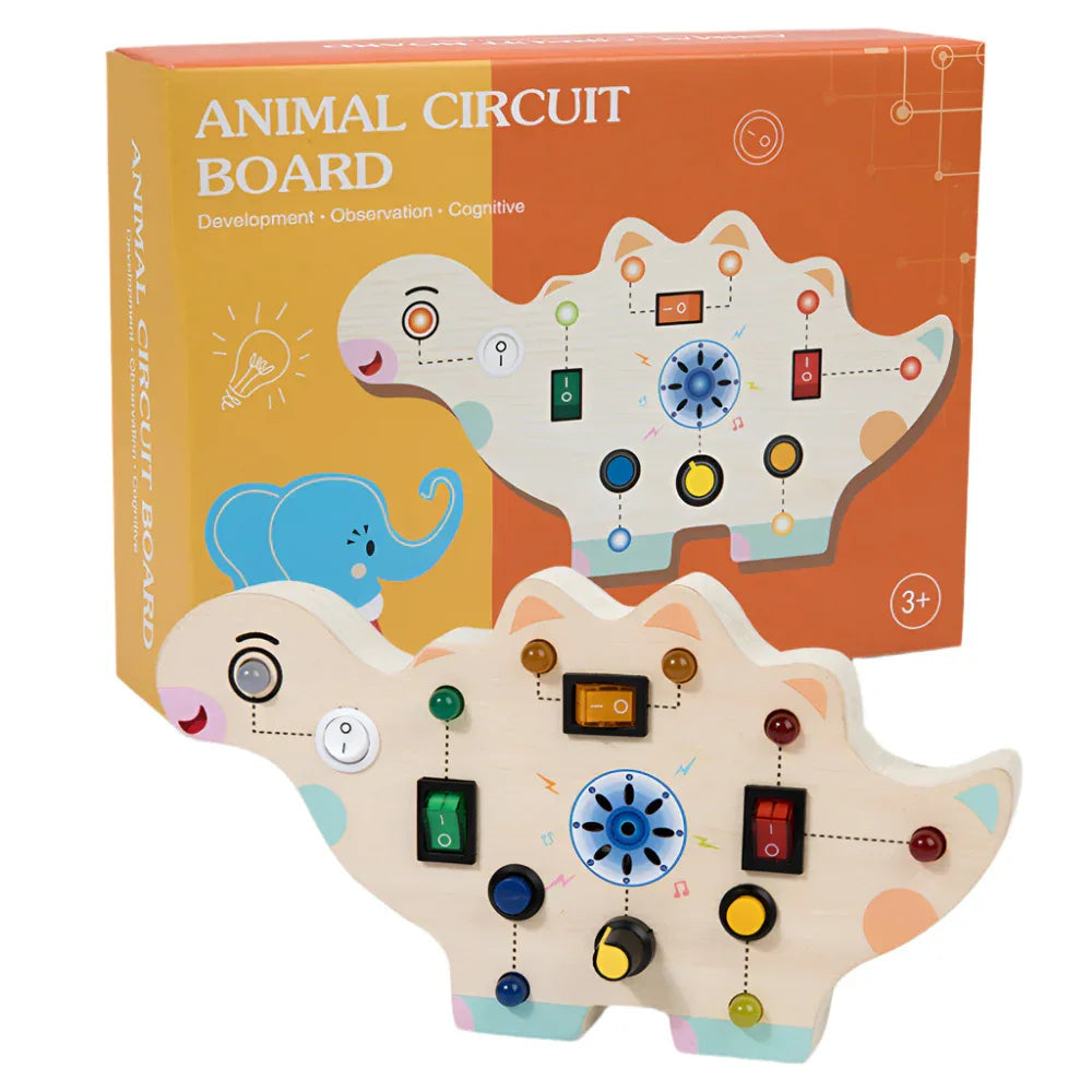 Wooden Animal Simulation Circuit Board Educational Toys