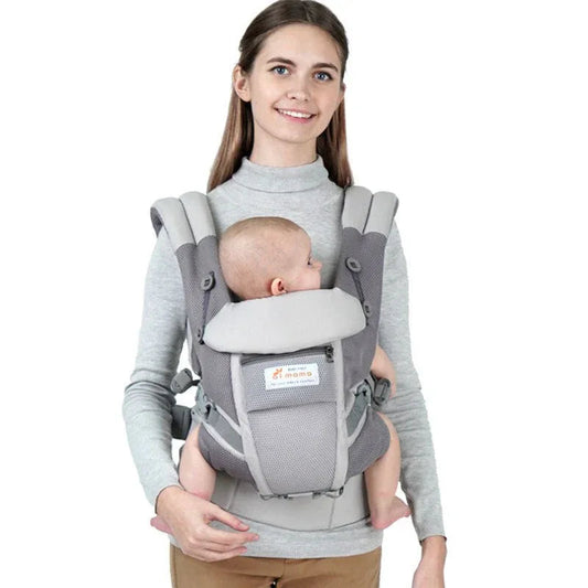 Adjustable Baby Carrier With Breathable Material