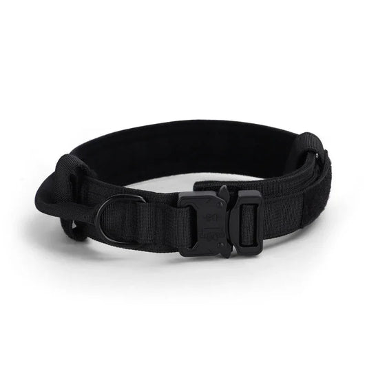 Tactical Adjustable Dog Collar Military German Shepherd Training Medium Large Pet Collar