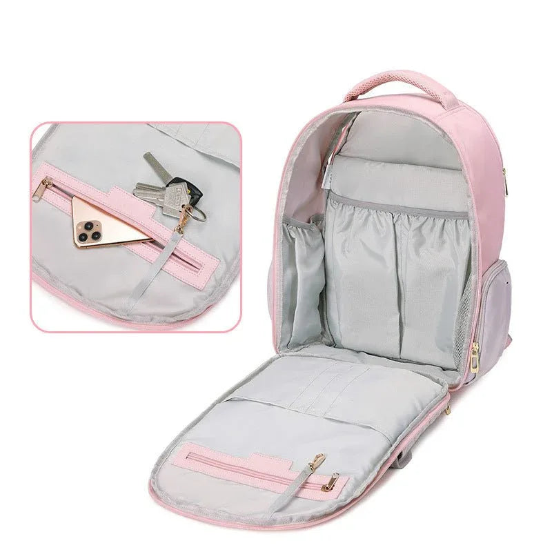 Baby Diaper Bag Backpack With Large Capacity & Multiple Pockets
