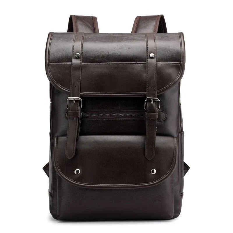 Backpack PU Leather Student Bag