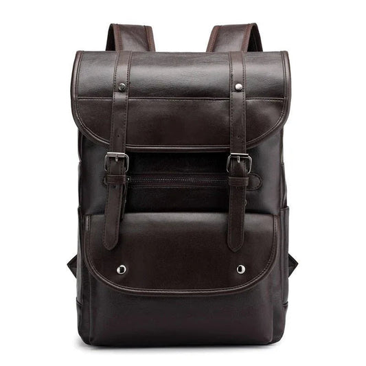 Backpack PU Leather Student Bag