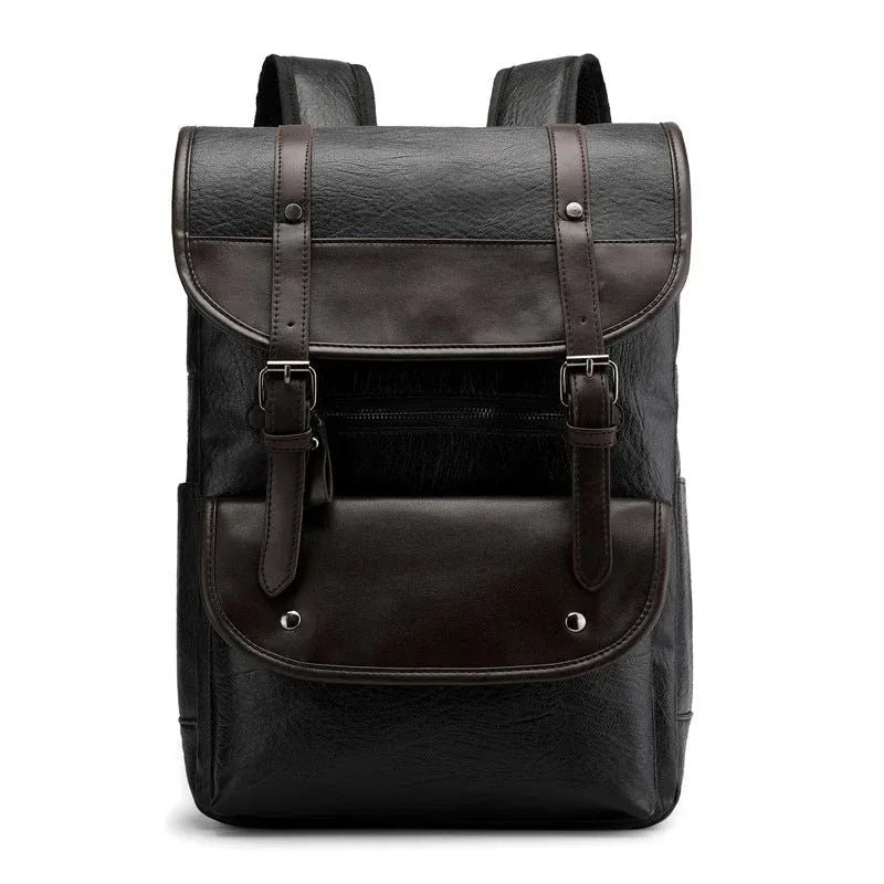 Backpack PU Leather Student Bag