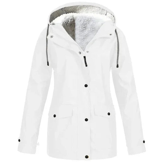 Warmer Fleece-Regenmantel