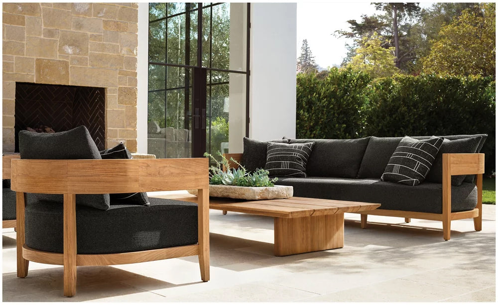 Bruce Rectangular Teak Coffee Table-5