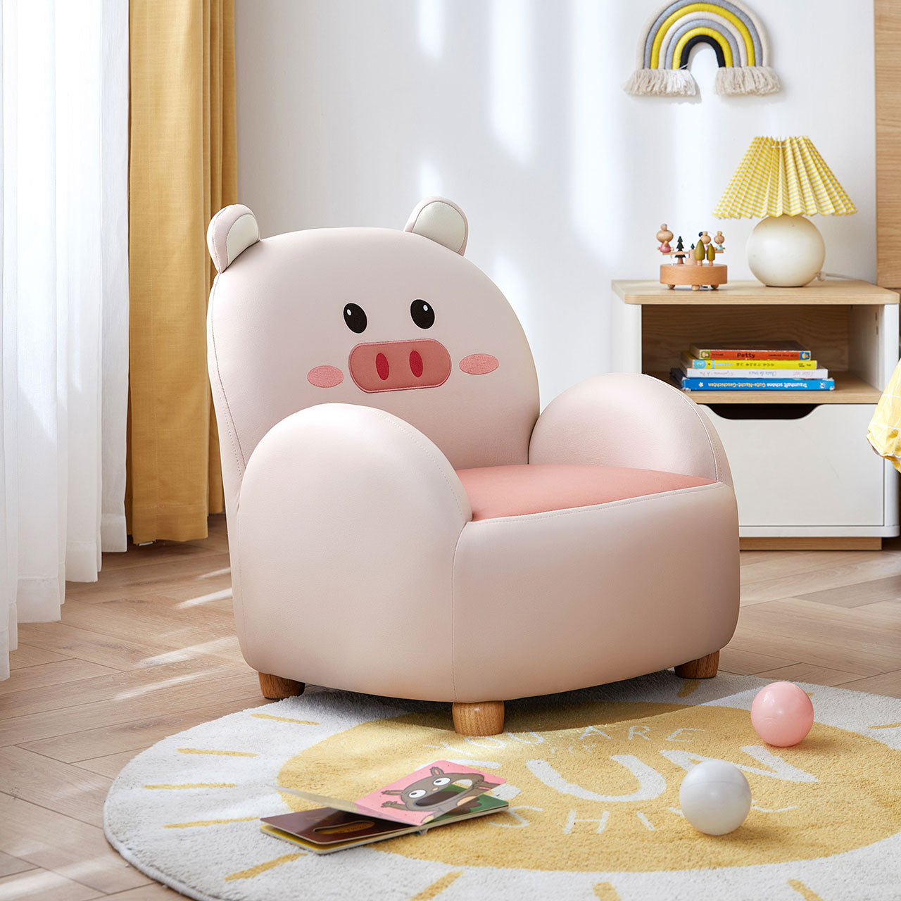 Cartoon Animal Friends Kids Sofa Arm Chair-6