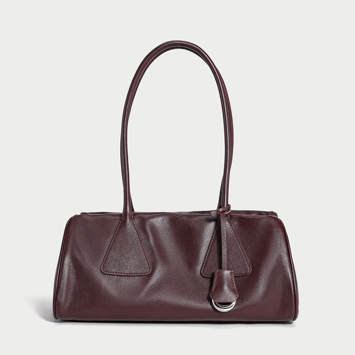 Classic Baguette Leather Shoulder Bag-6