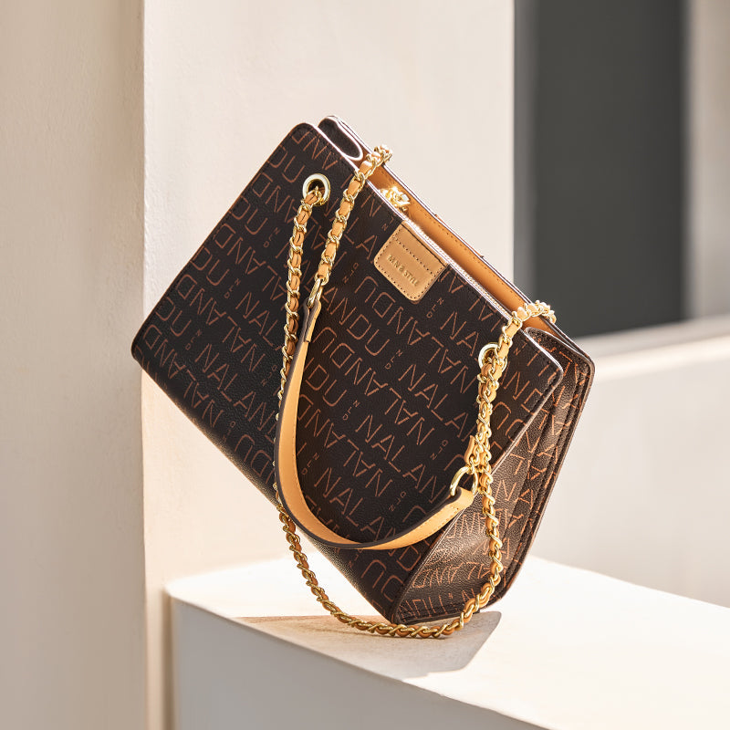 Corporate Large Capacity Monogram Shoulder Bag-4