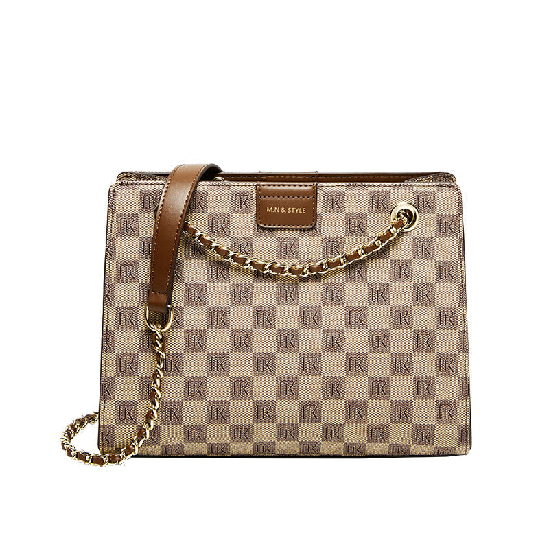 Corporate Large Capacity Monogram Shoulder Bag-5