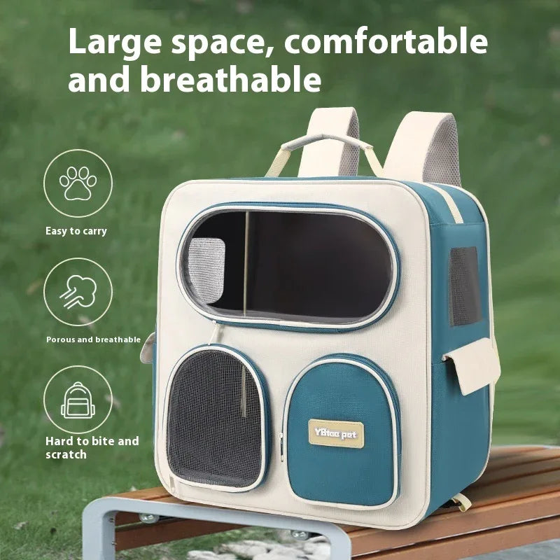 Convenient Backpack Outing Pet Trolley Bag For Cats And Dogs