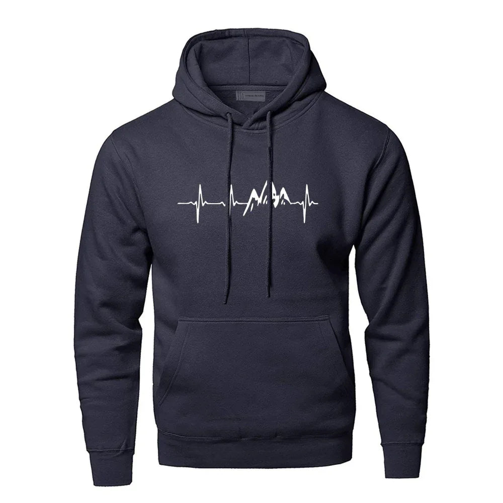 Men's Warm Comfortable Polyester Hoodie