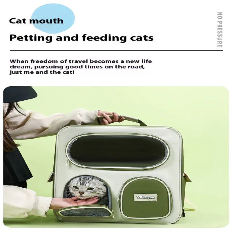 Convenient Backpack Outing Pet Trolley Bag For Cats And Dogs