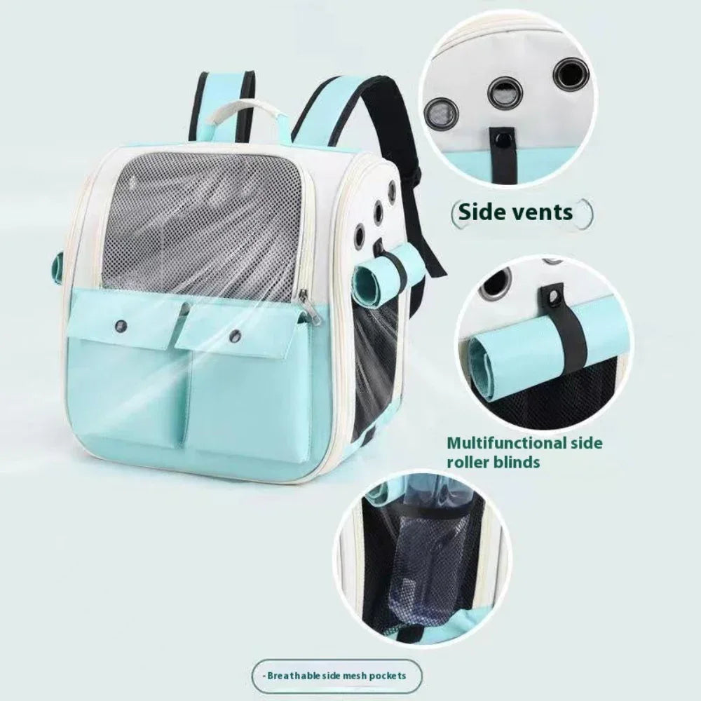 Outdoor Portable Large Capacity Pet Bag Transparent Backpack