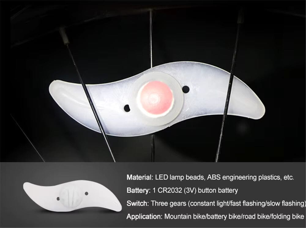 Ekerbelysning – Hot Wheel Spoke Light för Säkra och Färgstarka Cykelturer