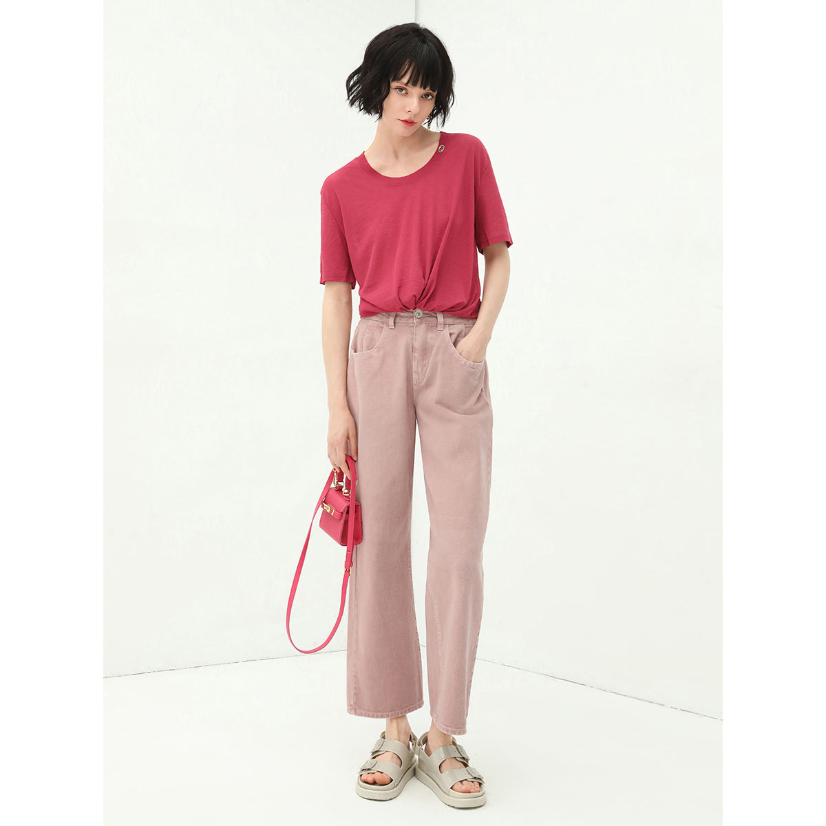 Essential Short Sleeve Red Tee-2