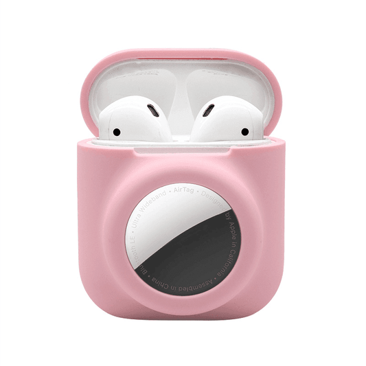 Silikonskydd till AirPods (Gen 1 & 2) med AirTag-hållare