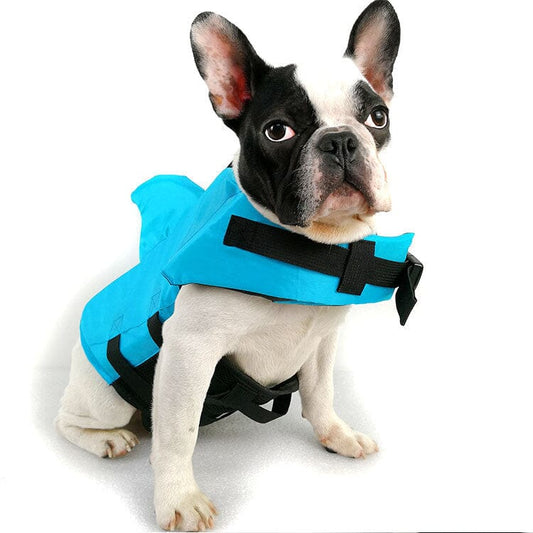 Hunde-Schwimmweste mit Haiflosse