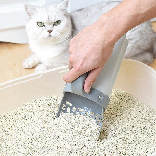 Katzenstreuschaufel mit Beutel – Hygienische & bequeme Reinigung