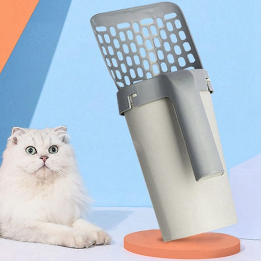 Katzenstreuschaufel mit Beutel – Hygienische & bequeme Reinigung