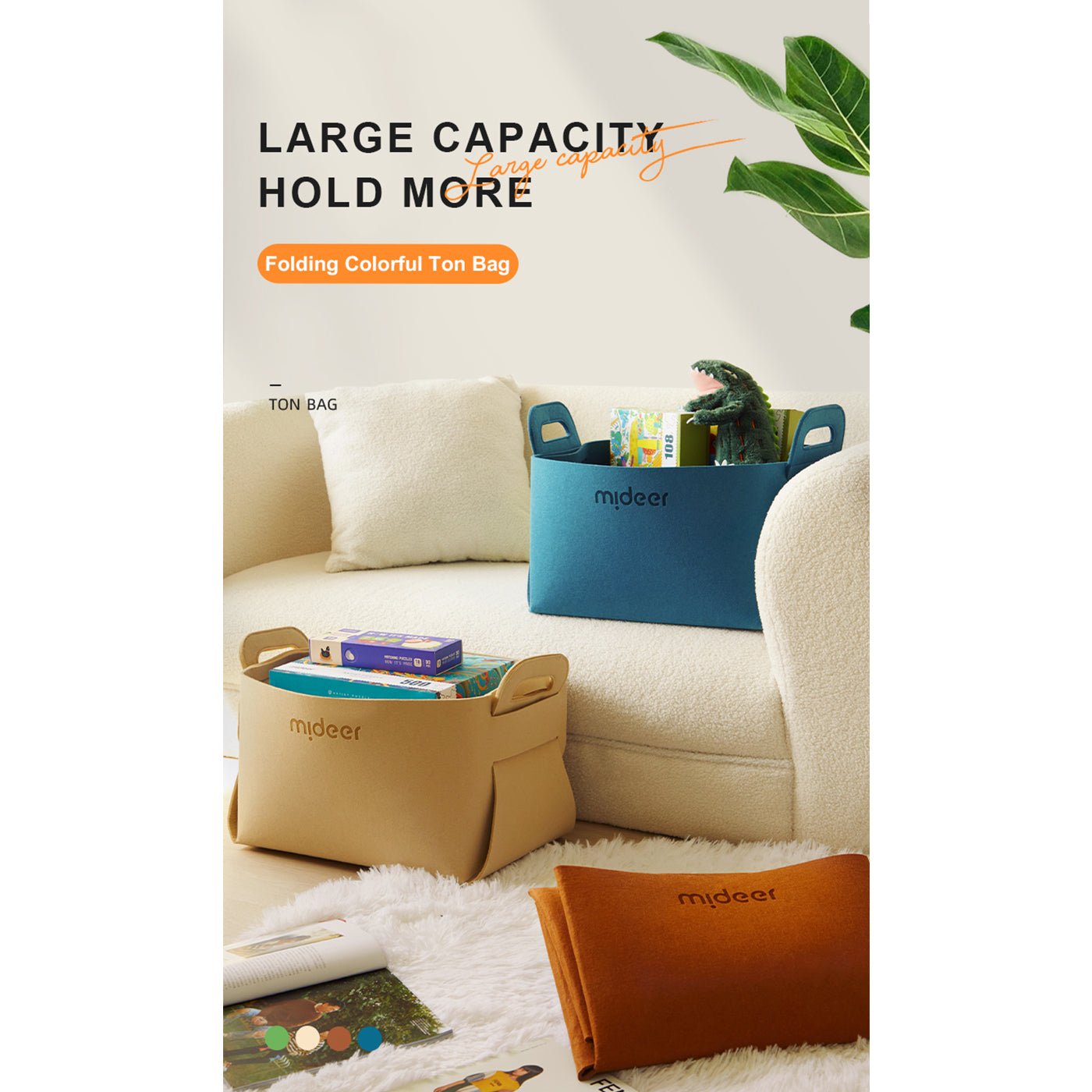 Lovely Home Green Storage Bag-1