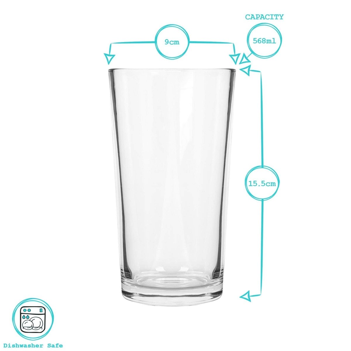 Koniskt Ölglas 570 ml