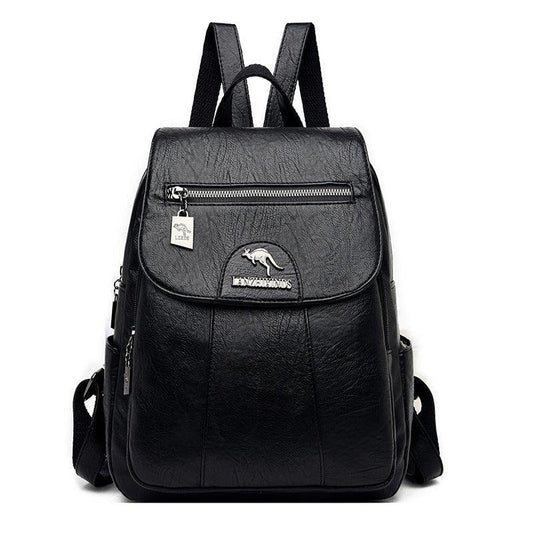 Leather Travel Backpack For Women