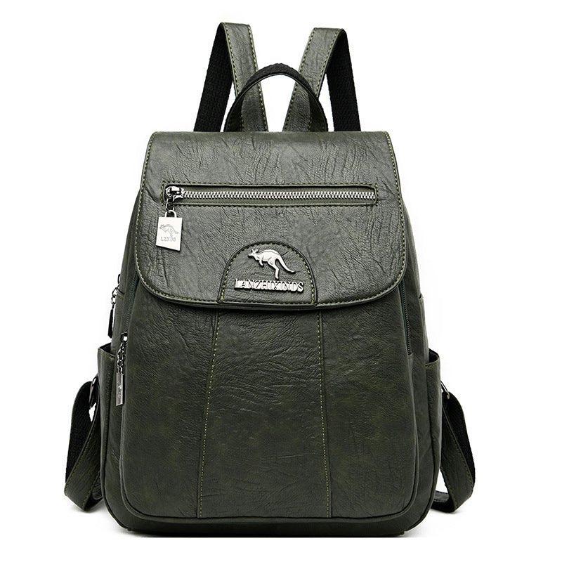 Leather Travel Backpack For Women