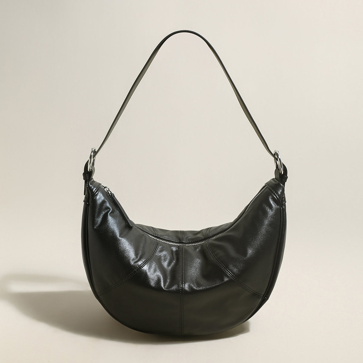 Macy Slouchy Leather Shoulder Bag-0