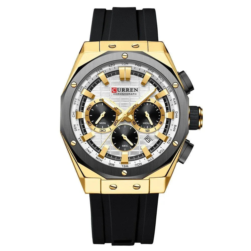 Men's Calendar Quartz Business Watch