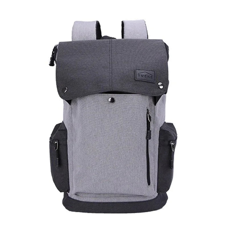 Men's Casual Millet Fabric USB Charging Backpack