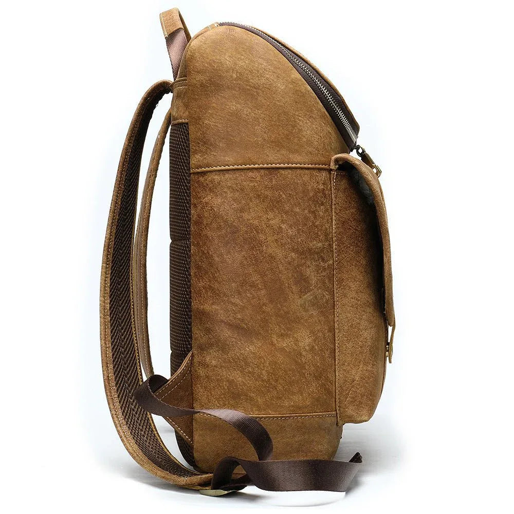 Men's Elegant Cowhide Leather Backpack