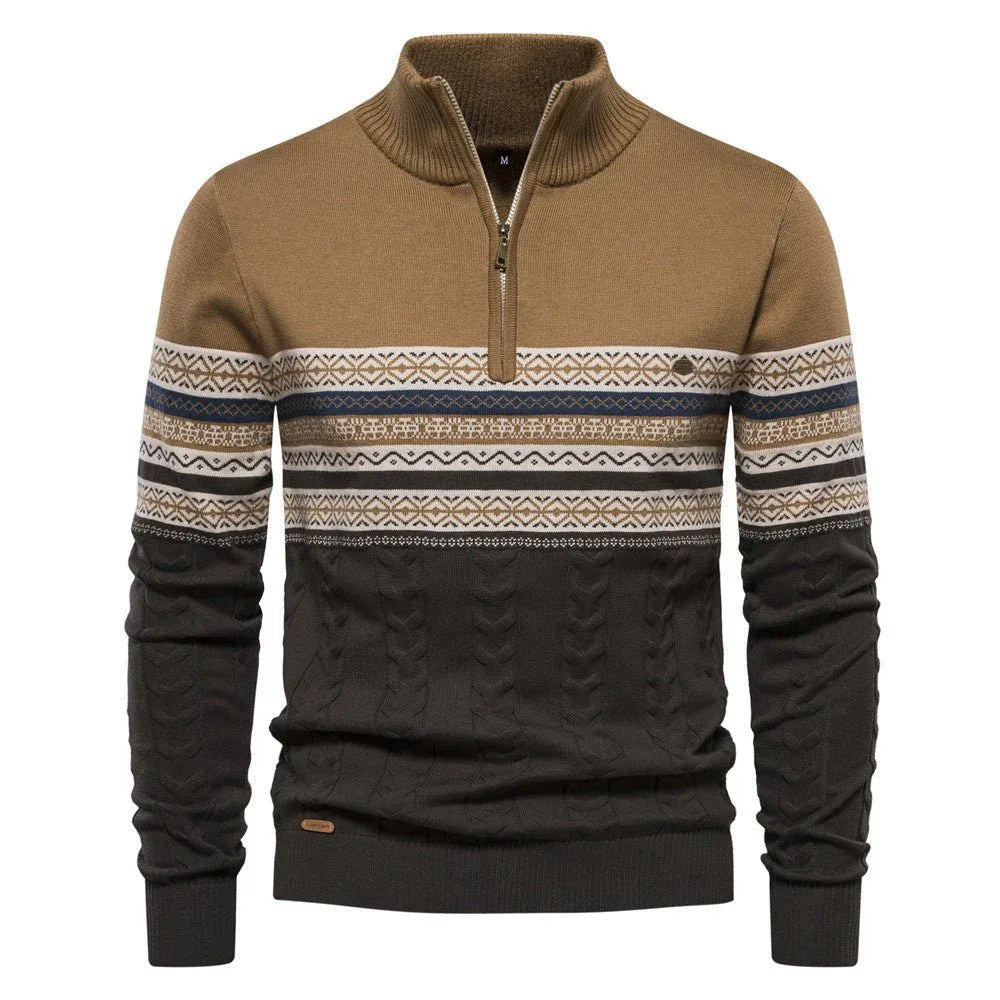 Men's Fashionable Stand-Up Collar Sweater