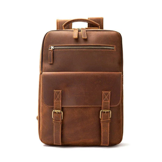 Men's Leather Retro Large Capacity Backpacks