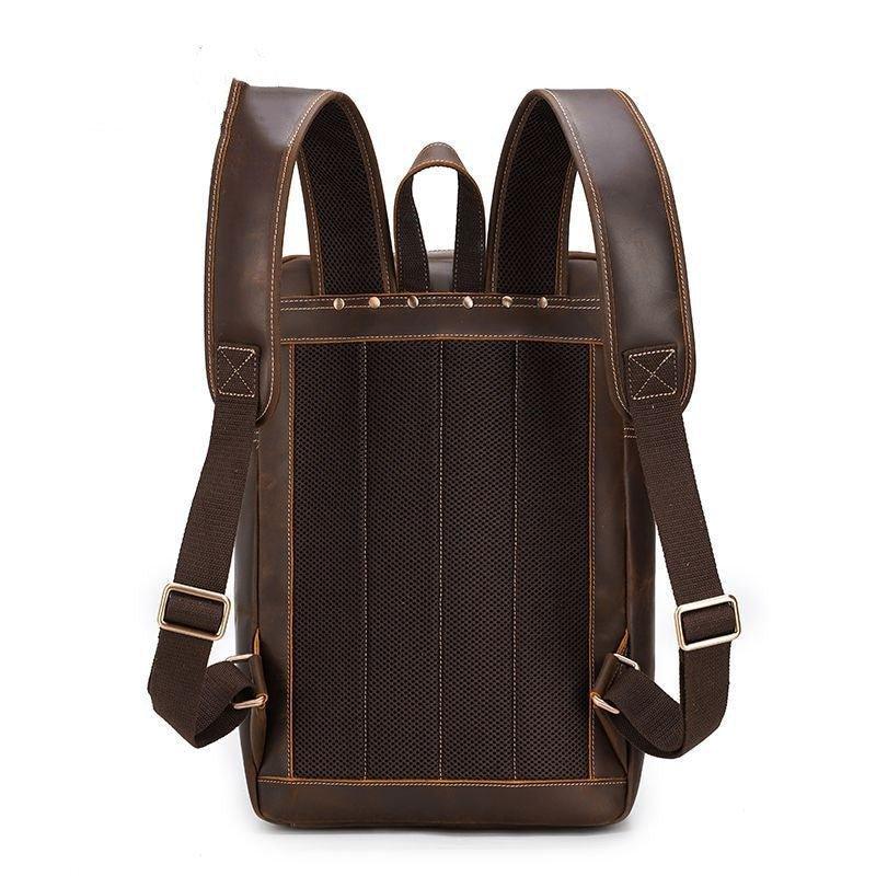 Men's Leather Travel Backpack