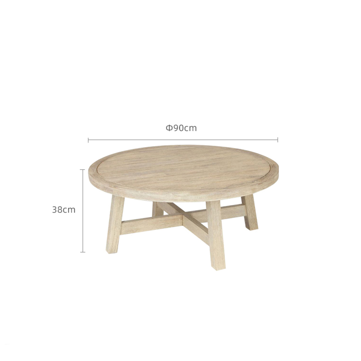 Monte Natural Round Coffee Table-4