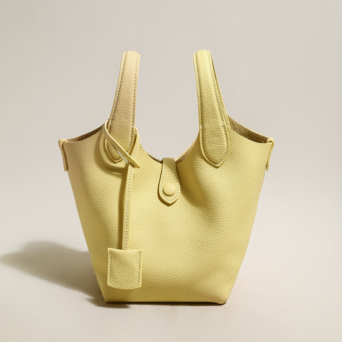 Playful Leather Bucket Bag-4