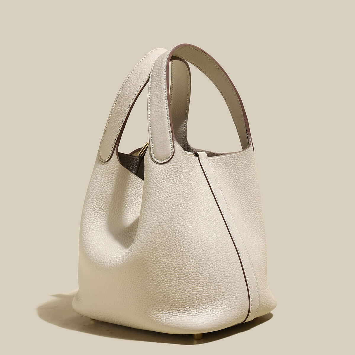 Premium Bucket Tote Bag With Lock-3