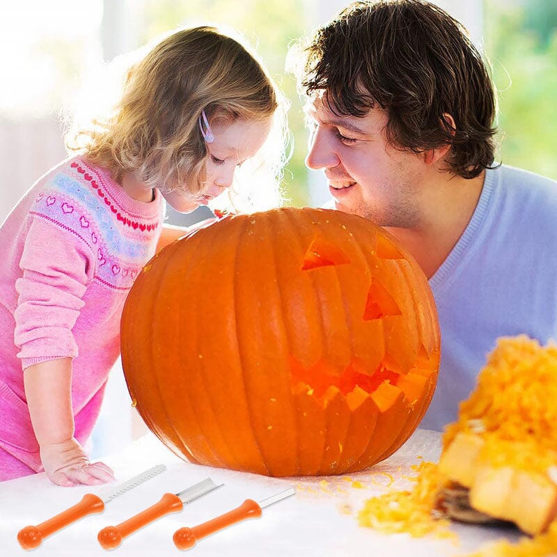 Pumpa Carving Kit i rostfritt stål