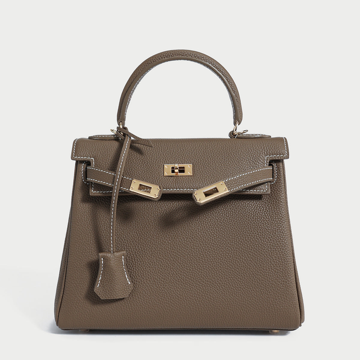 Queens Mini Top Handle Leather Bag-5