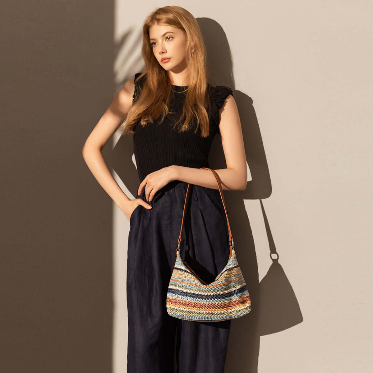 Rainbow Boho Shoulder Bag-3