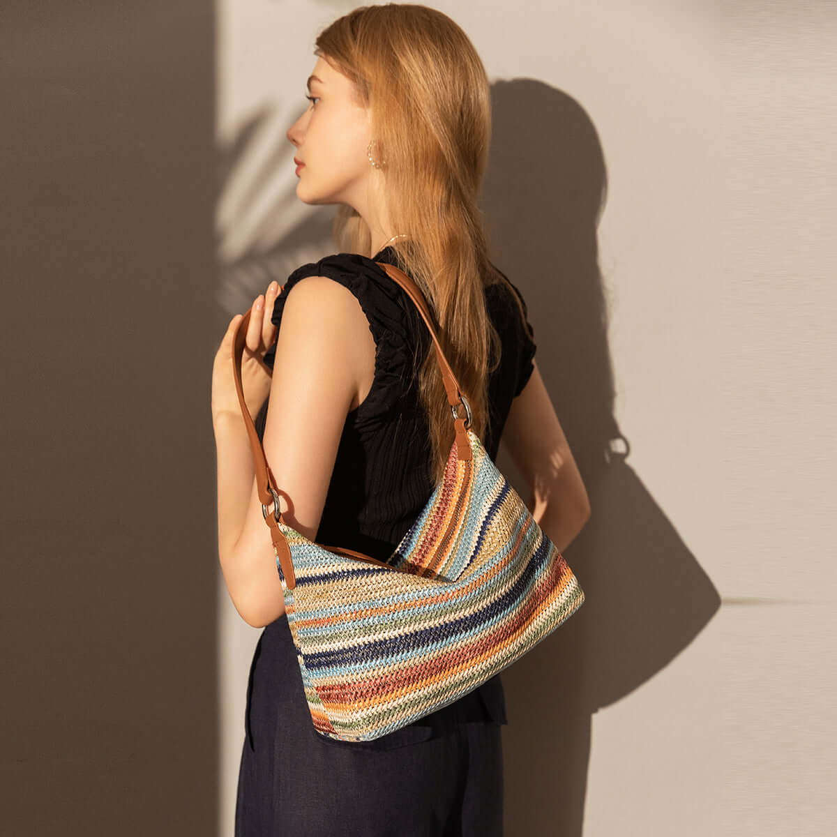 Rainbow Boho Shoulder Bag-4